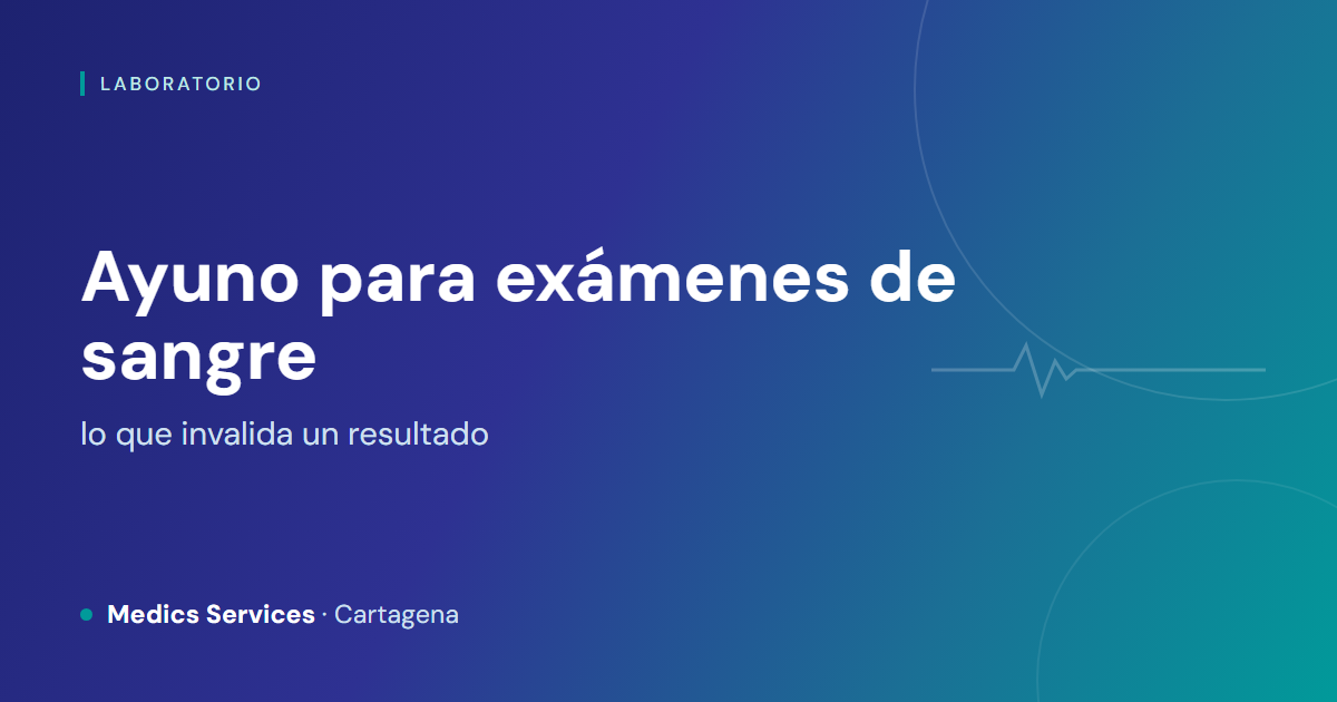 Ayuno y preparación para exámenes de sangre: lo que invalida un resultado